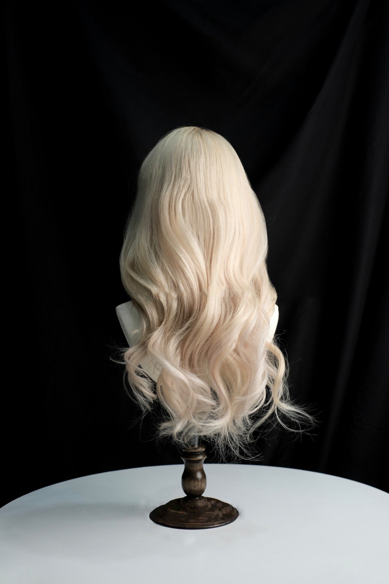 Premium 100% Human Hair Wig – Blonde Grey MONO Silk-Top Scalp