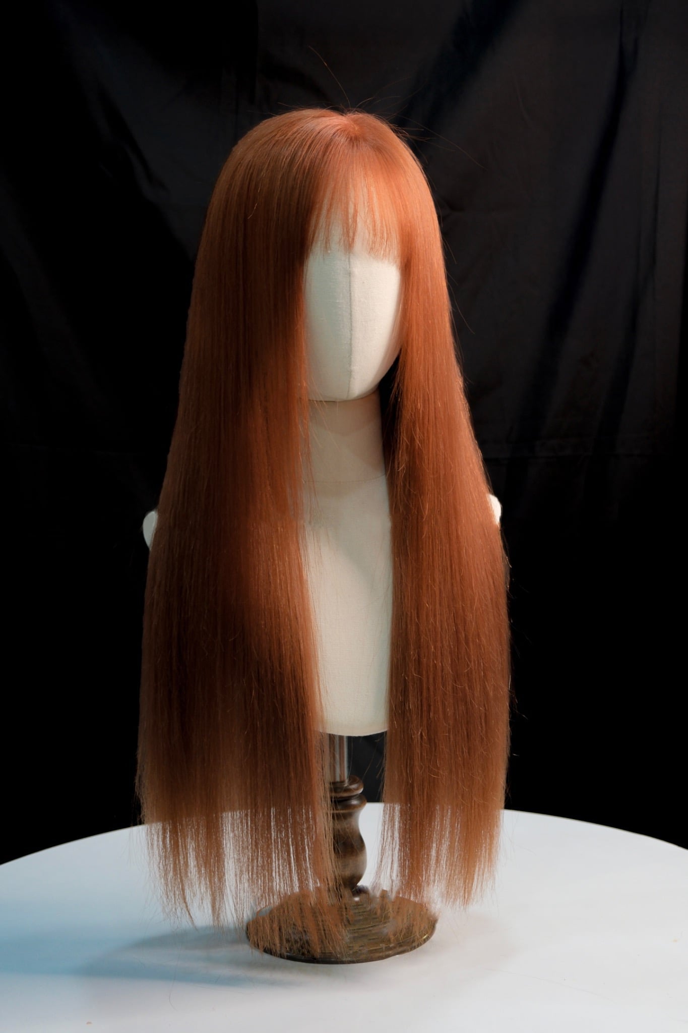 Real Human Hair Wig – HD Lace – Burnt Orange