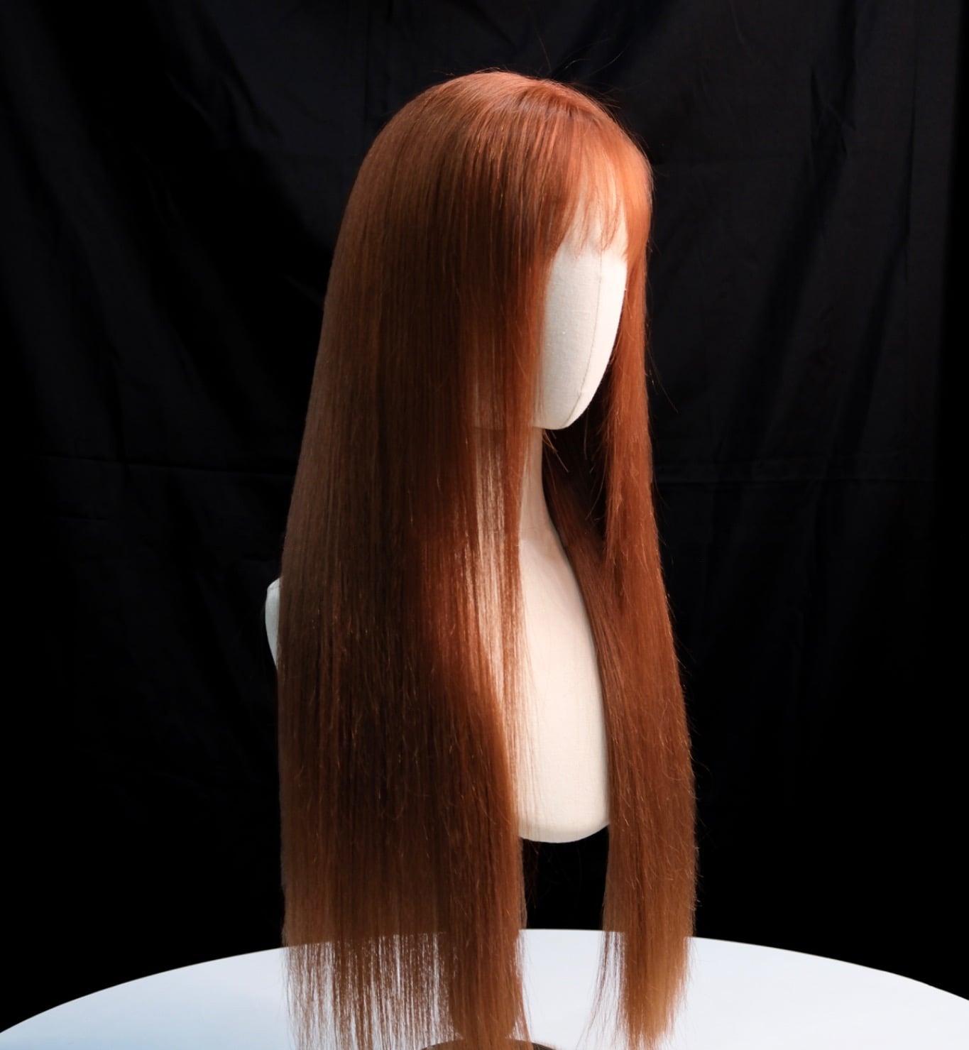 Real Human Hair Wig – HD Lace – Burnt Orange